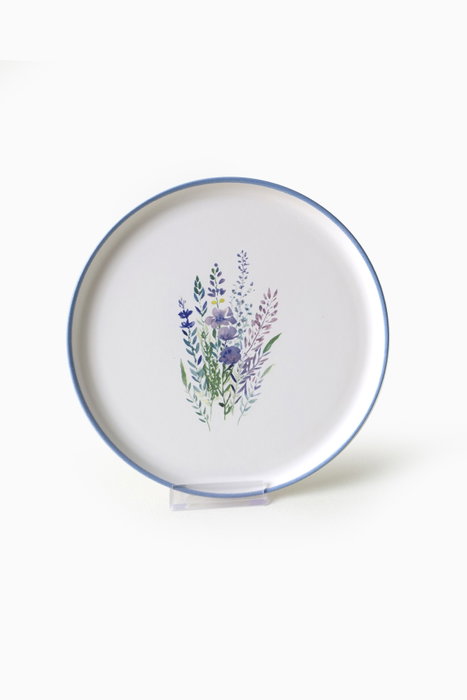 Hermia Juego de platos de gres cerámico, 6 piezas, 22 cm